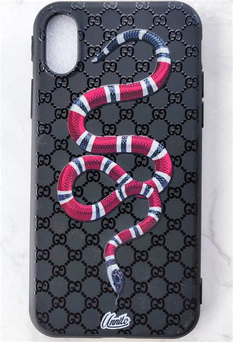 gucci snake print phone case|Gucci iphone case.